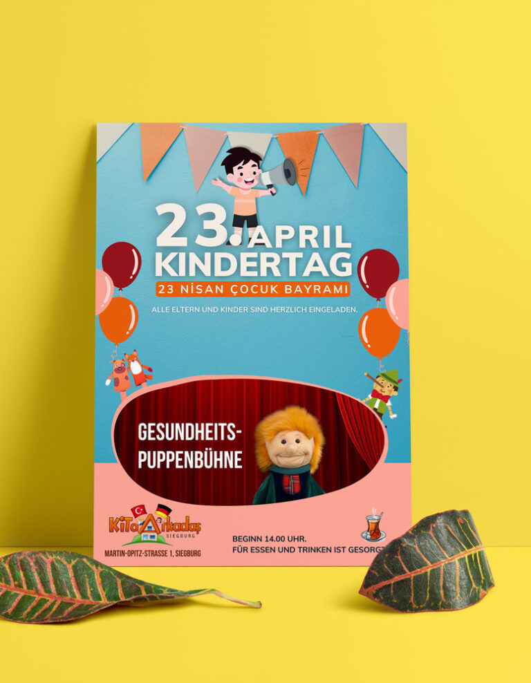 Poster für den Kindertag am 23. April 2025.